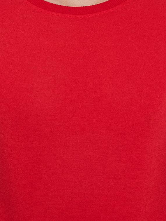 red color block cut & sew t-shirt - 17669502 - Standard Image - 4