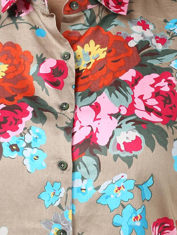 long sleeved floral shirt - 17669628 - Standard Image - 4