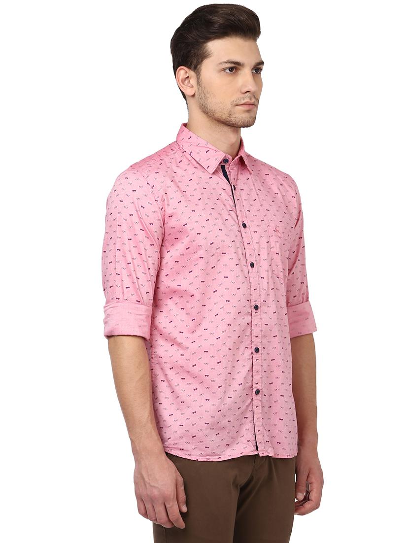 pink printed casual shirt - 17670016 - Standard Image - 1