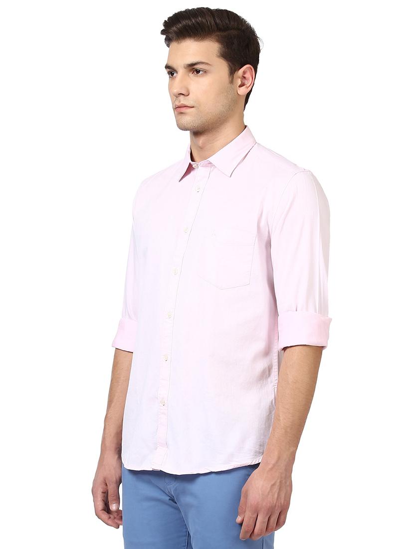 pink solid casual shirt - 17670075 -  Standard Image - 1