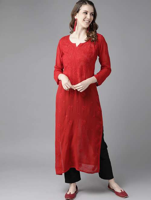 women's straight kurta - 17671433 -  Standard Image - 0