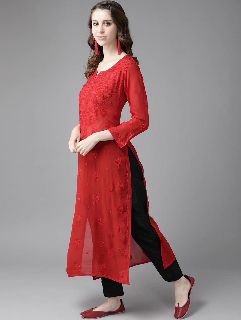 women's straight kurta - 17671433 -  Standard Image - 1
