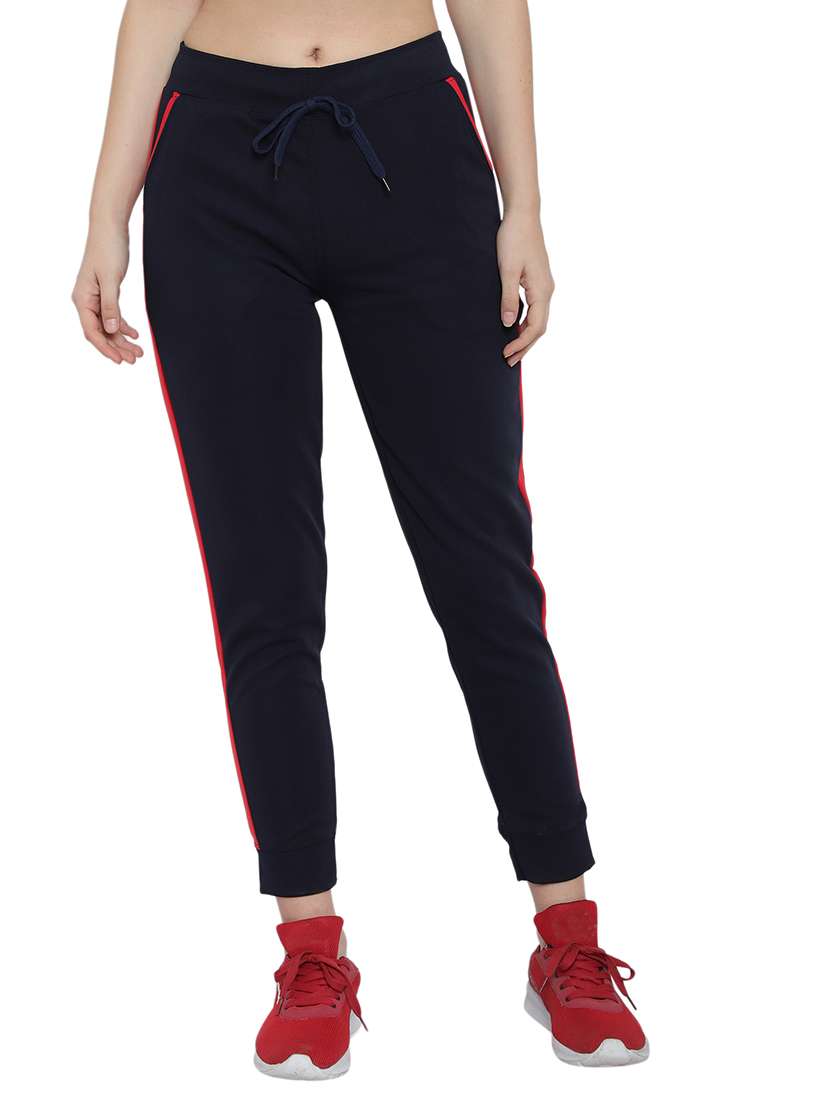 drawstring waist solid  track pant