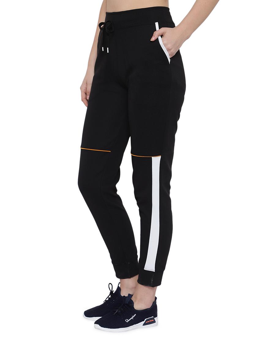 drawstring waist contrast panel track pant - 17672297 -  Standard Image - 1