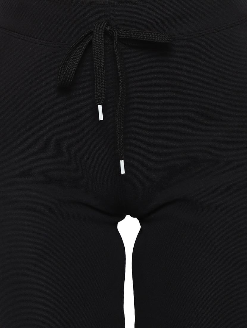 drawstring waist contrast panel track pant - 17672299 - Standard Image - 4