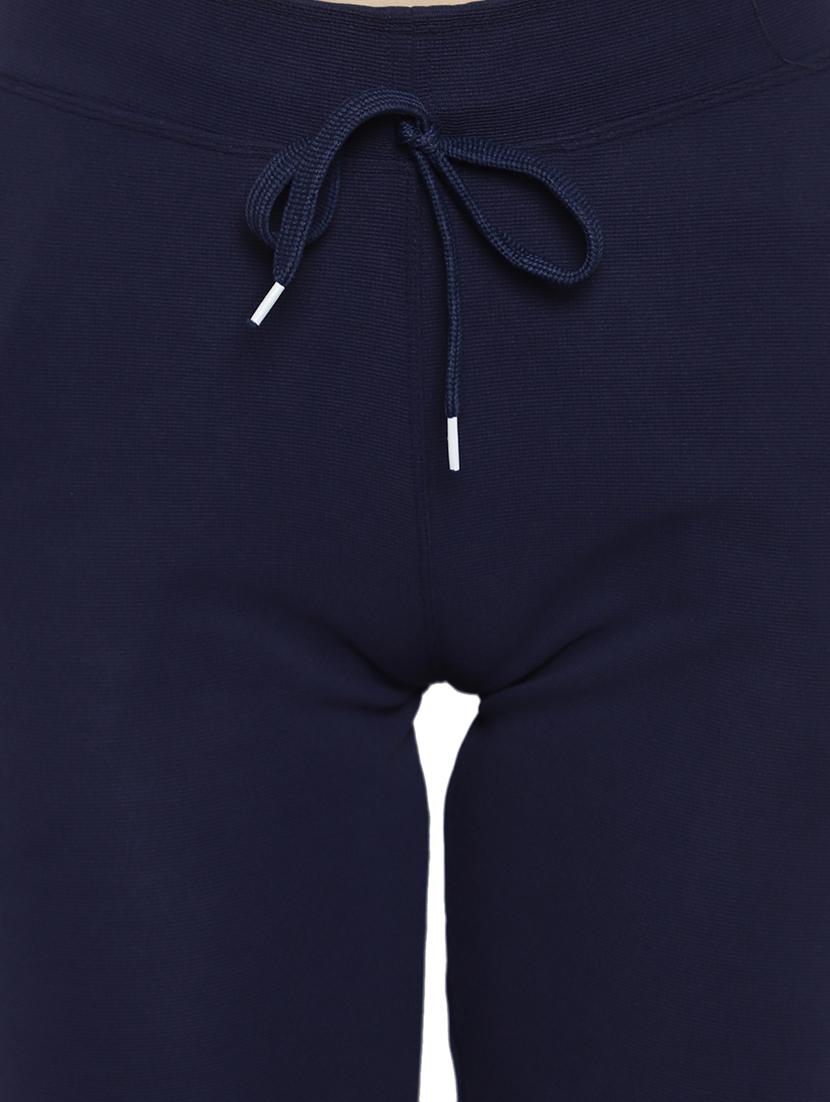 drawstring waist contrast panel track pant - 17672305 - Standard Image - 4