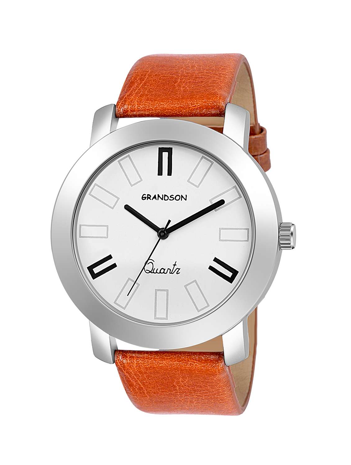 grandson g-218 leather analog watch for men and boys