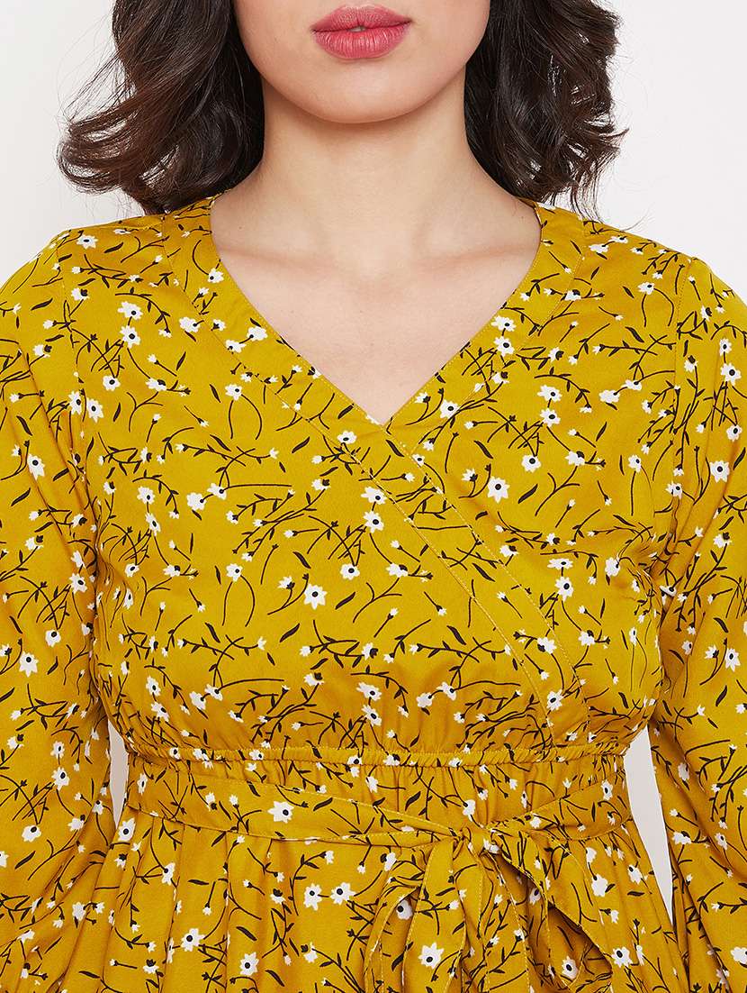 tie front floral flared dress - 17672763 -  Standard Image - 4