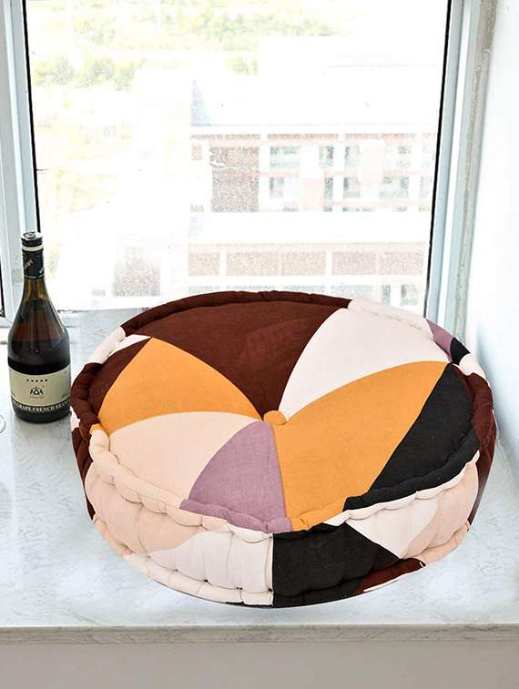 rustic linen multicolor super soft microfiber microfiber quiltedcozy chair box size 16x16 a handle for convenience piece 1