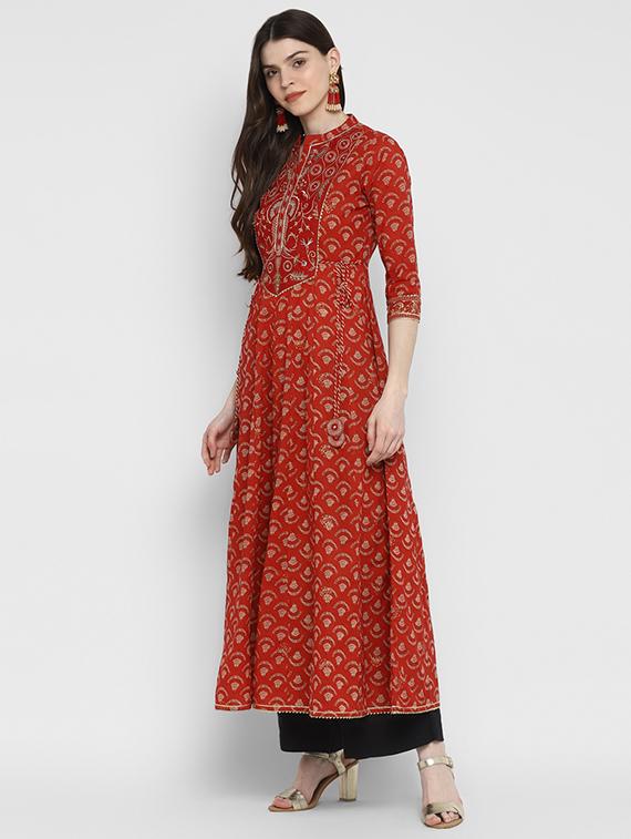 women's flared kurta - 17675440 - Standard Image - 1