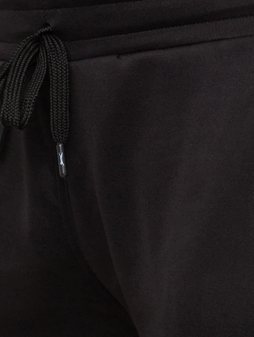 black solid joggers track pants - 17676208 - Standard Image - 4