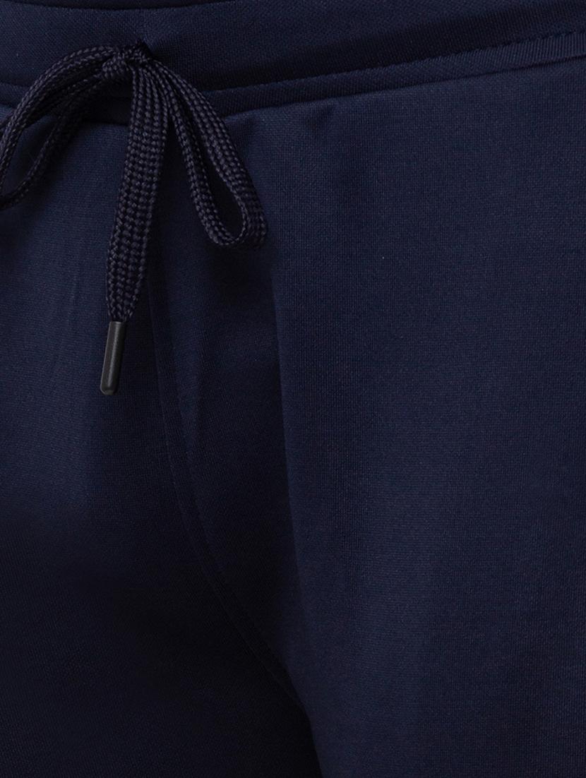 navy blue solid joggers track pant - 17676209 - Standard Image - 4