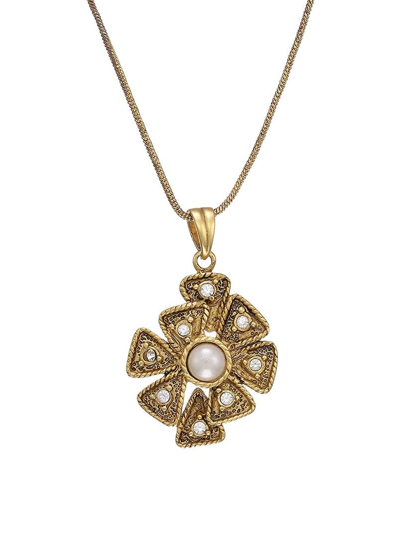 gold metal pendant