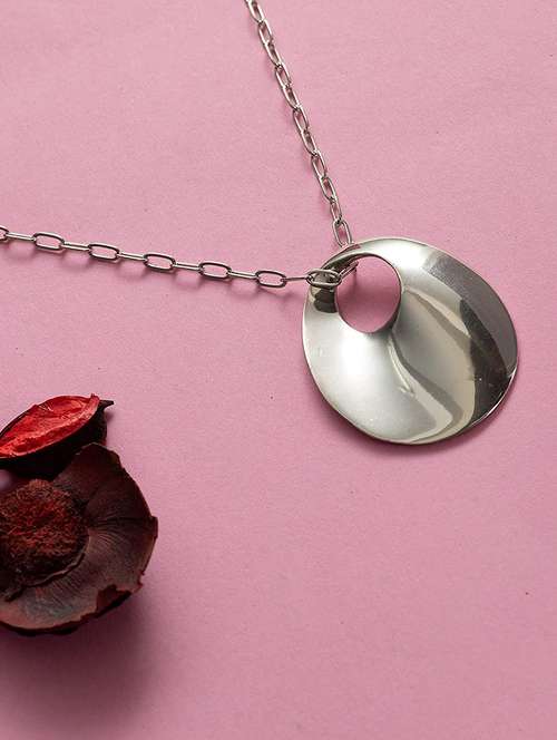 silver metal pendant - 17676474 - Standard Image - 0