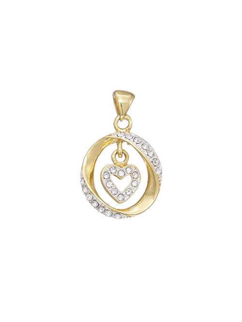 gold metal pendant - 17676476 -  Standard Image - 0
