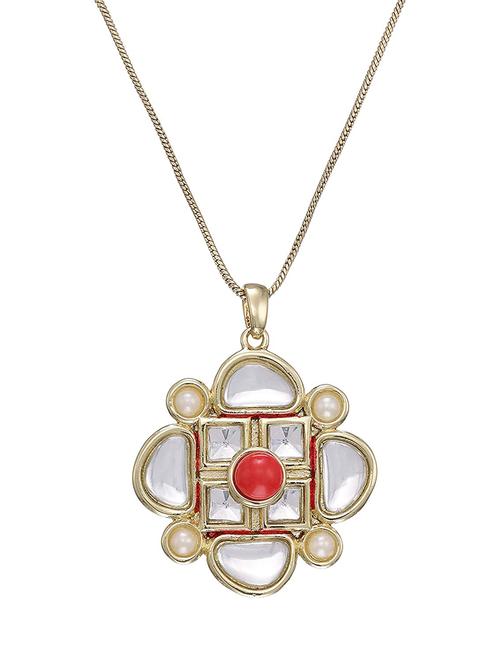 gold metal pendant - 17676513 - Standard Image - 0