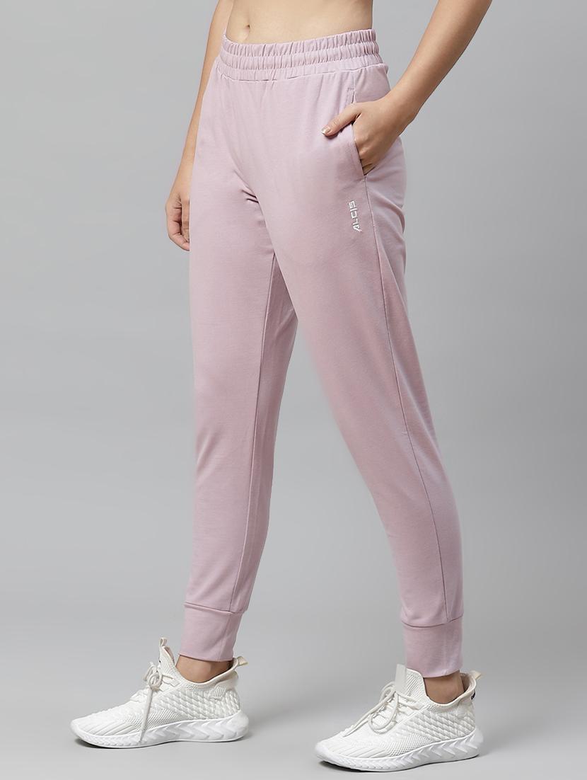 pink cotton track pants - 17678990 - Standard Image - 1