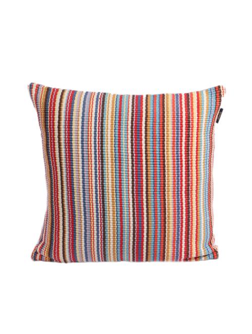 ambbi collections 16x16 inch woven cotton stripe cushion covers with plain colour cotton backing - 17679120 -  Standard Image - 0