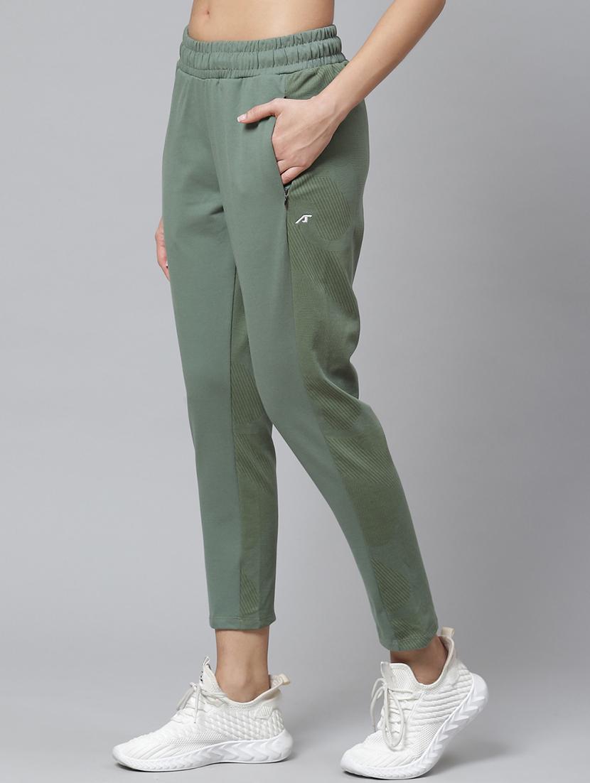 green cotton track pants - 17679350 - Standard Image - 1