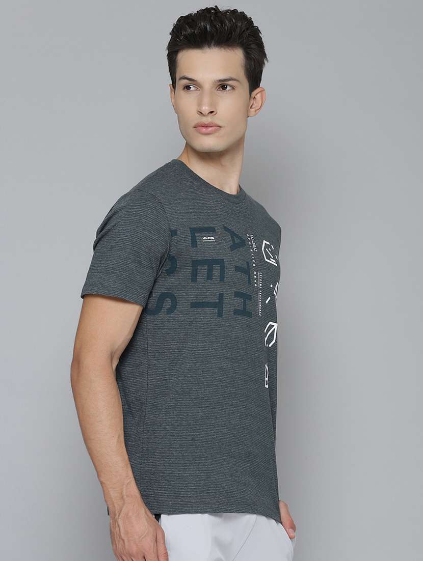 grey printed sports t-shirt - 17679578 - Standard Image - 1