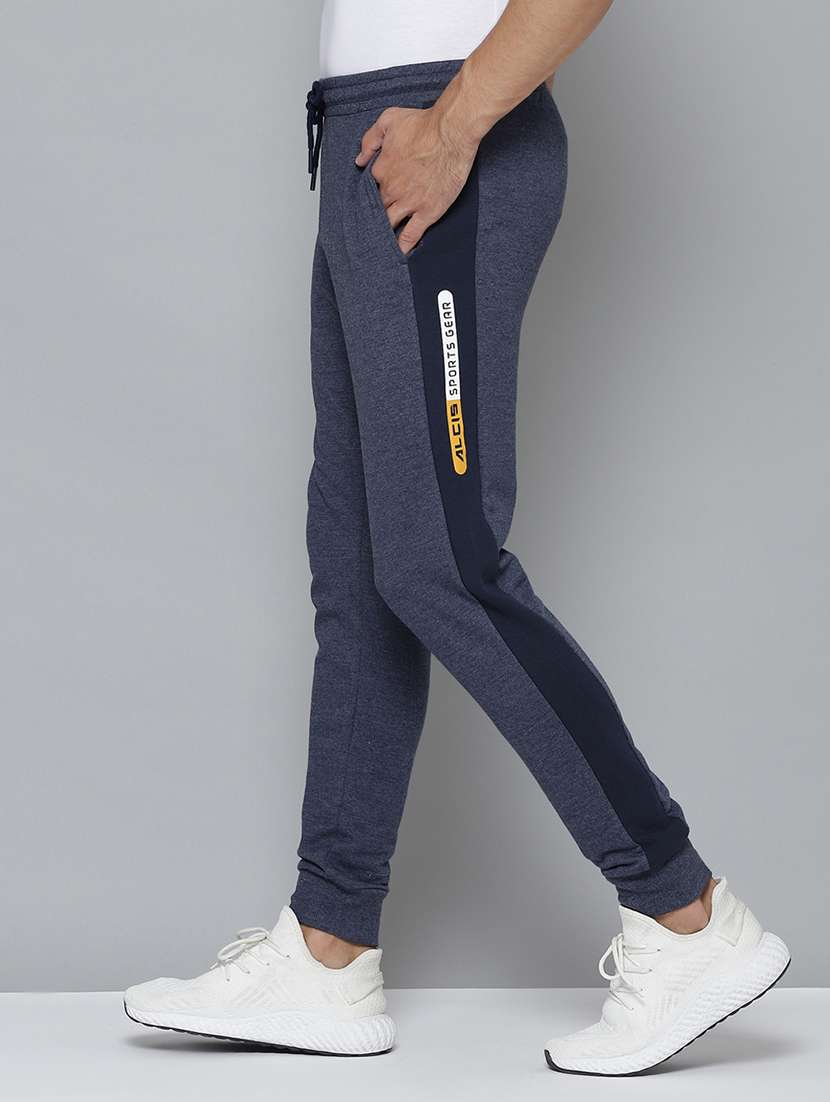navy blue solid ankle length track pant - 17679594 -  Standard Image - 1