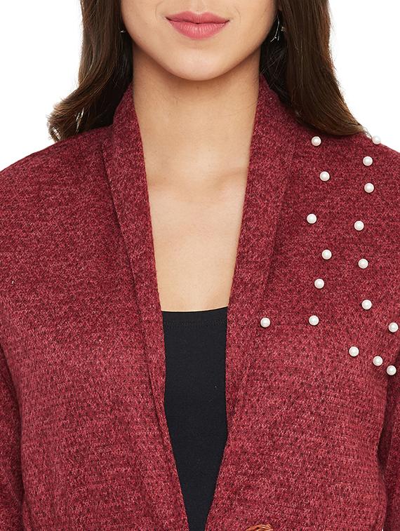 front open embellished shrug - 17680283 - Standard Image - 4