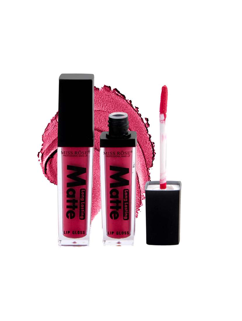 miss rose liquid smooth matte long lasting shine lipgloss 7701-002m 14