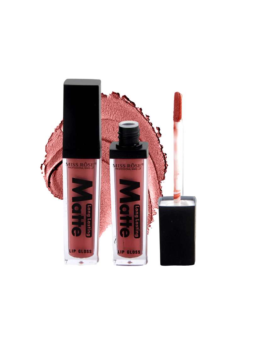 miss rose liquid smooth matte long lasting shine lipgloss 7701-002m 17
