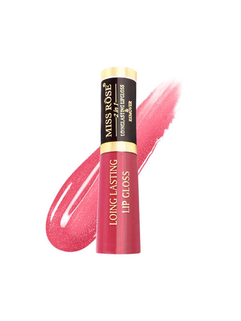 miss rose long lasting waterproof 2 in 1 + high shiner smooth lipgloss 7701-229 02