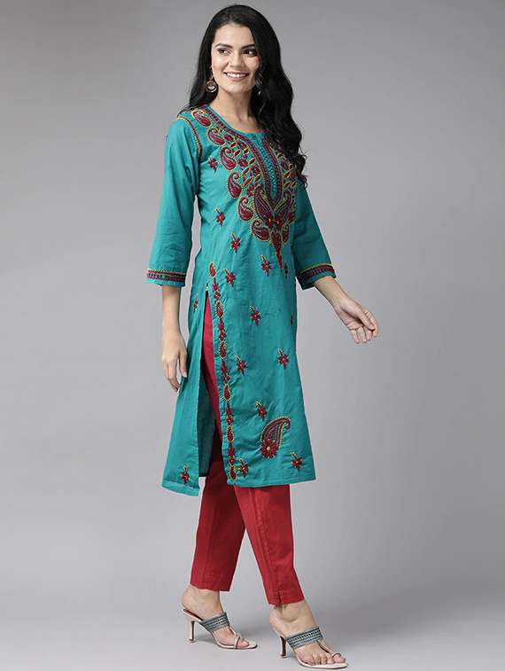 women's straight kurta - 17683795 -  Standard Image - 1