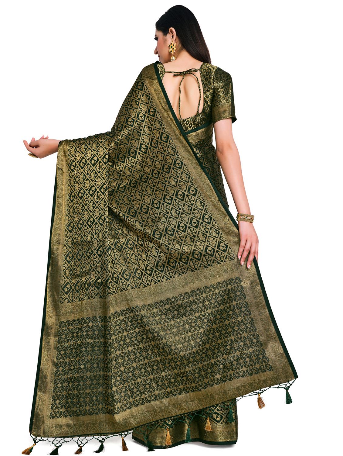 zari work mysore silk saree with blouse - 17684576 -  Standard Image - 1