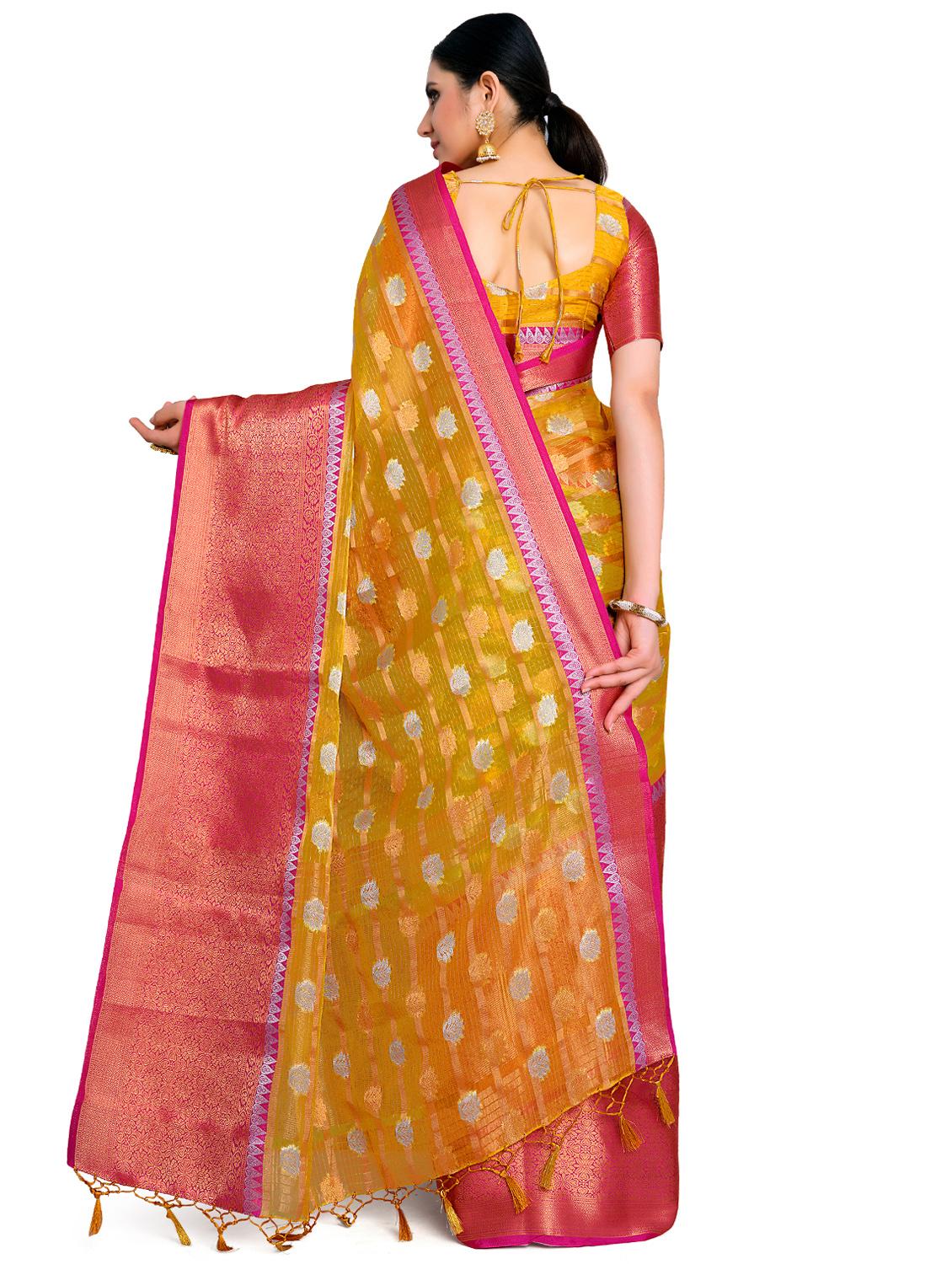ethnic motifs banarasi saree - 17684610 -  Standard Image - 1