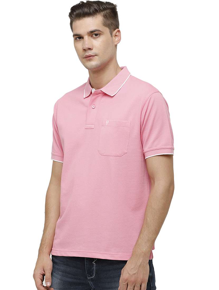 men solid short sleeve regular fit polo t-shirt - 17686911 -  Standard Image - 1