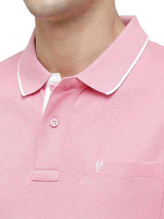 men solid short sleeve regular fit polo t-shirt - 17686911 -  Standard Image - 4