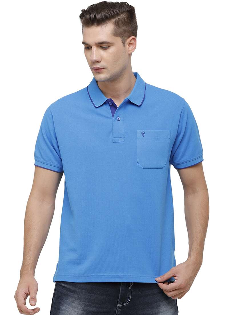 men solid short sleeve regular fit polo t-shirt