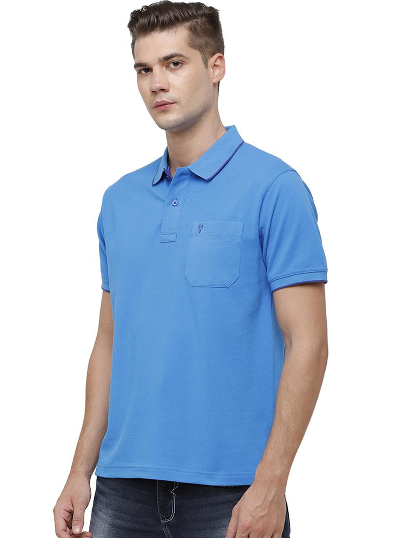 men solid short sleeve regular fit polo t-shirt - 17686912 - Standard Image - 1