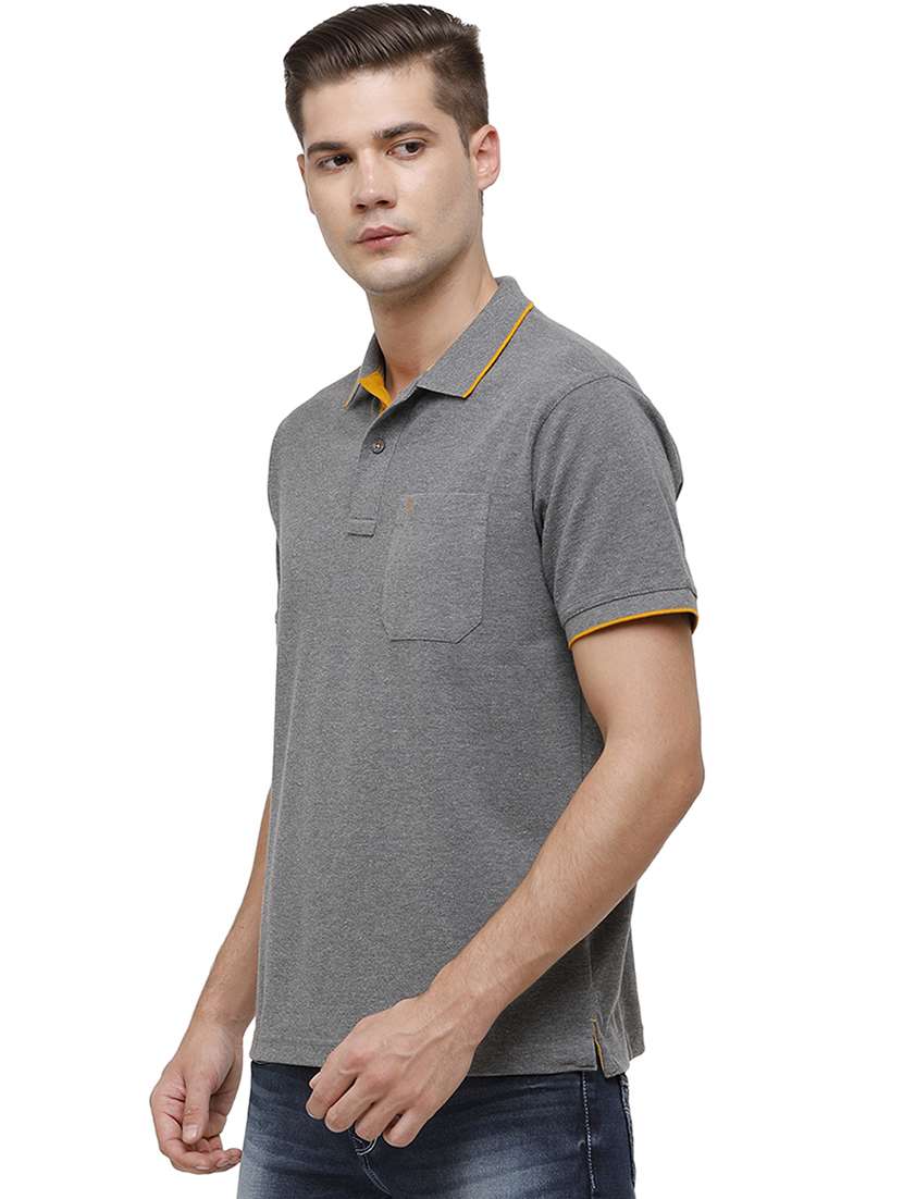men solid short sleeve regular fit polo t-shirt - 17686915 -  Standard Image - 1