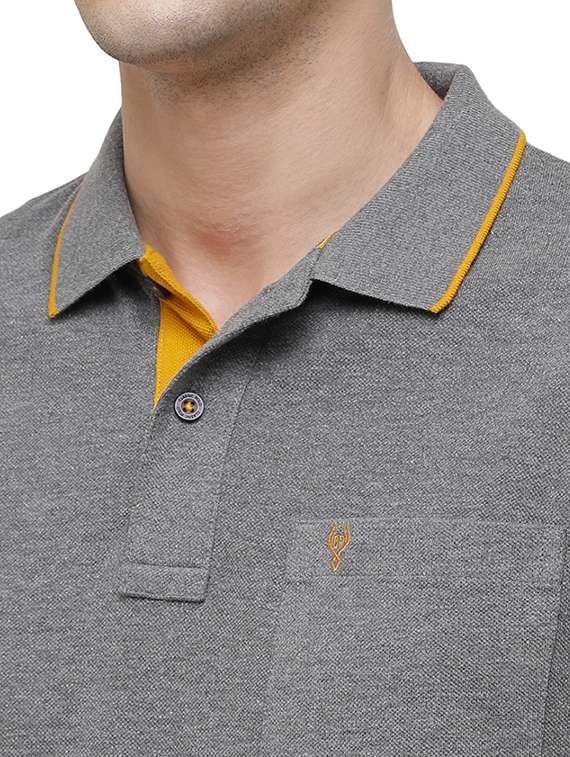 men solid short sleeve regular fit polo t-shirt - 17686915 -  Standard Image - 4