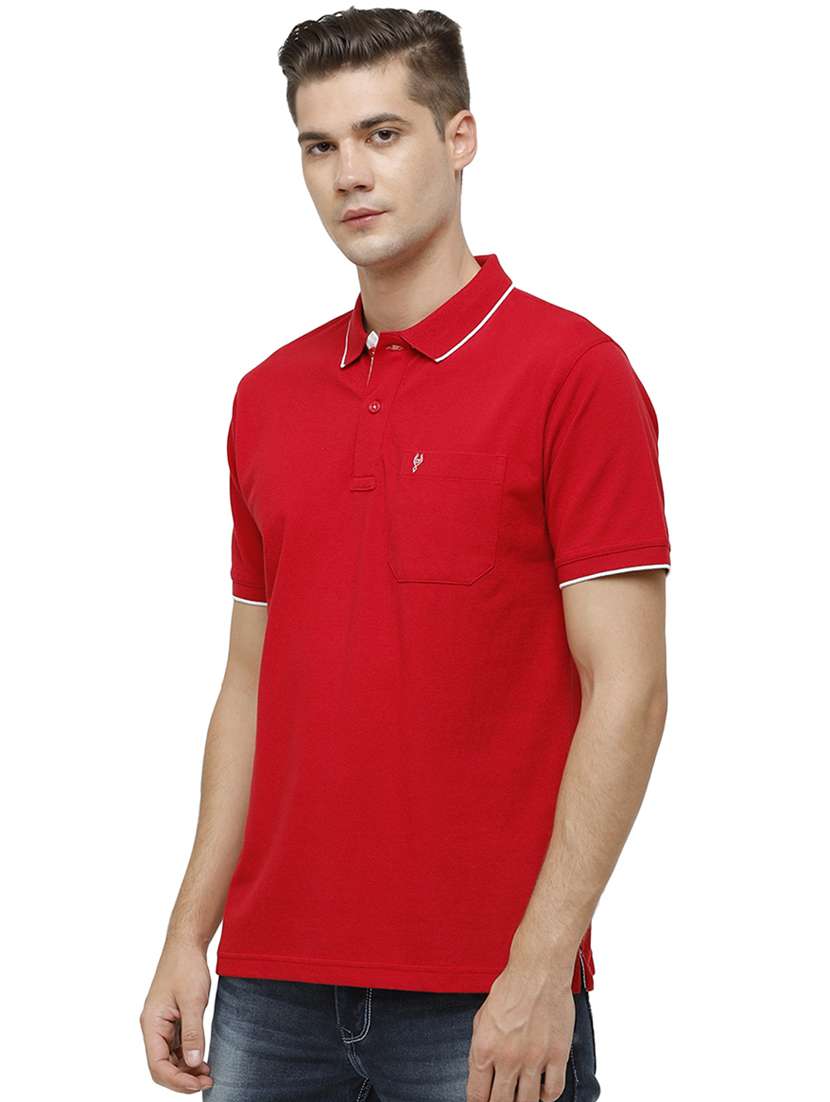 men solids polo neck t-shirts - 17686956 -  Standard Image - 1