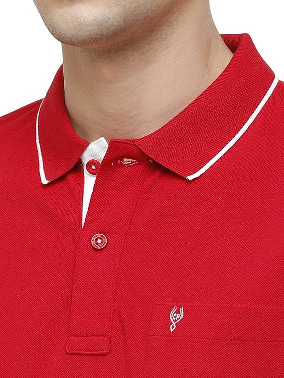 men solids polo neck t-shirts - 17686956 -  Standard Image - 4