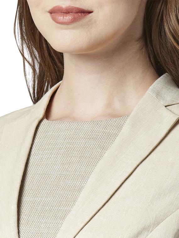 single breasted solid blazer - 17686979 - Standard Image - 4