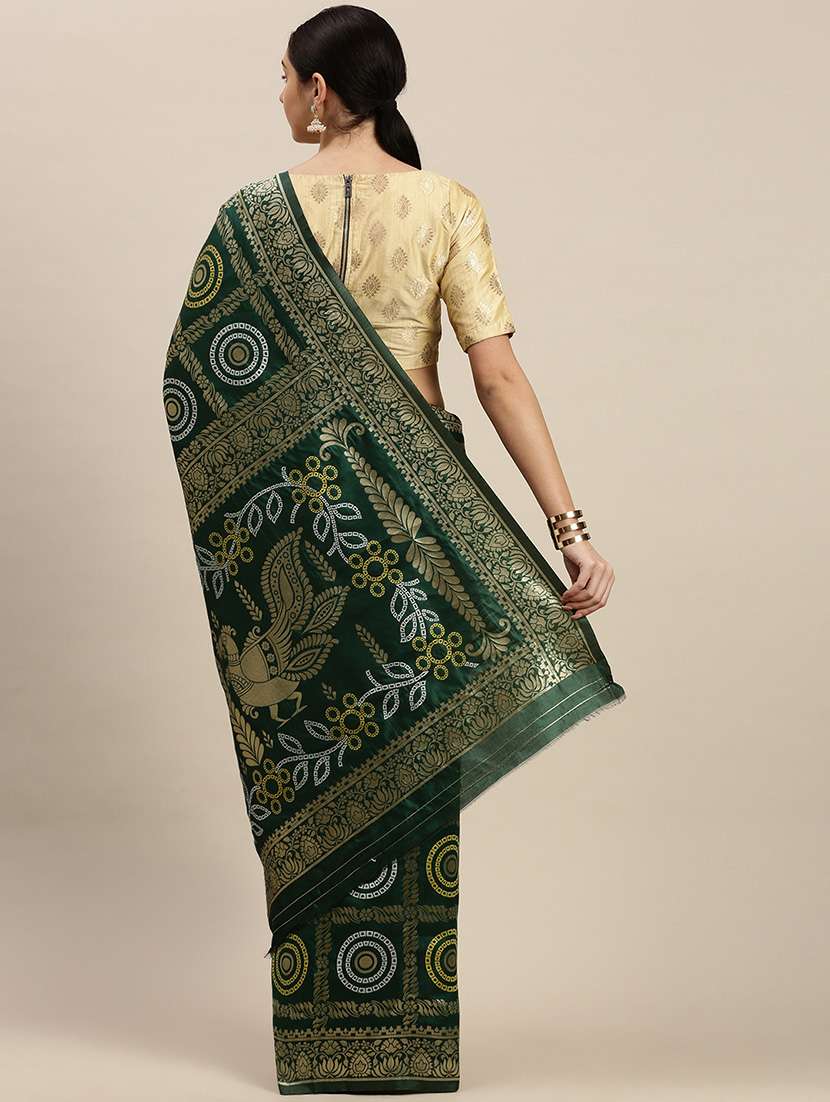 bandhani banarasi saree with blouse - 17687297 -  Standard Image - 1