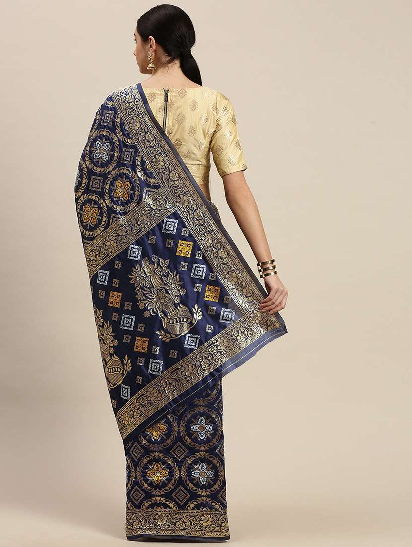 women's banarasi saree with blouse - 17687303 -  Standard Image - 1