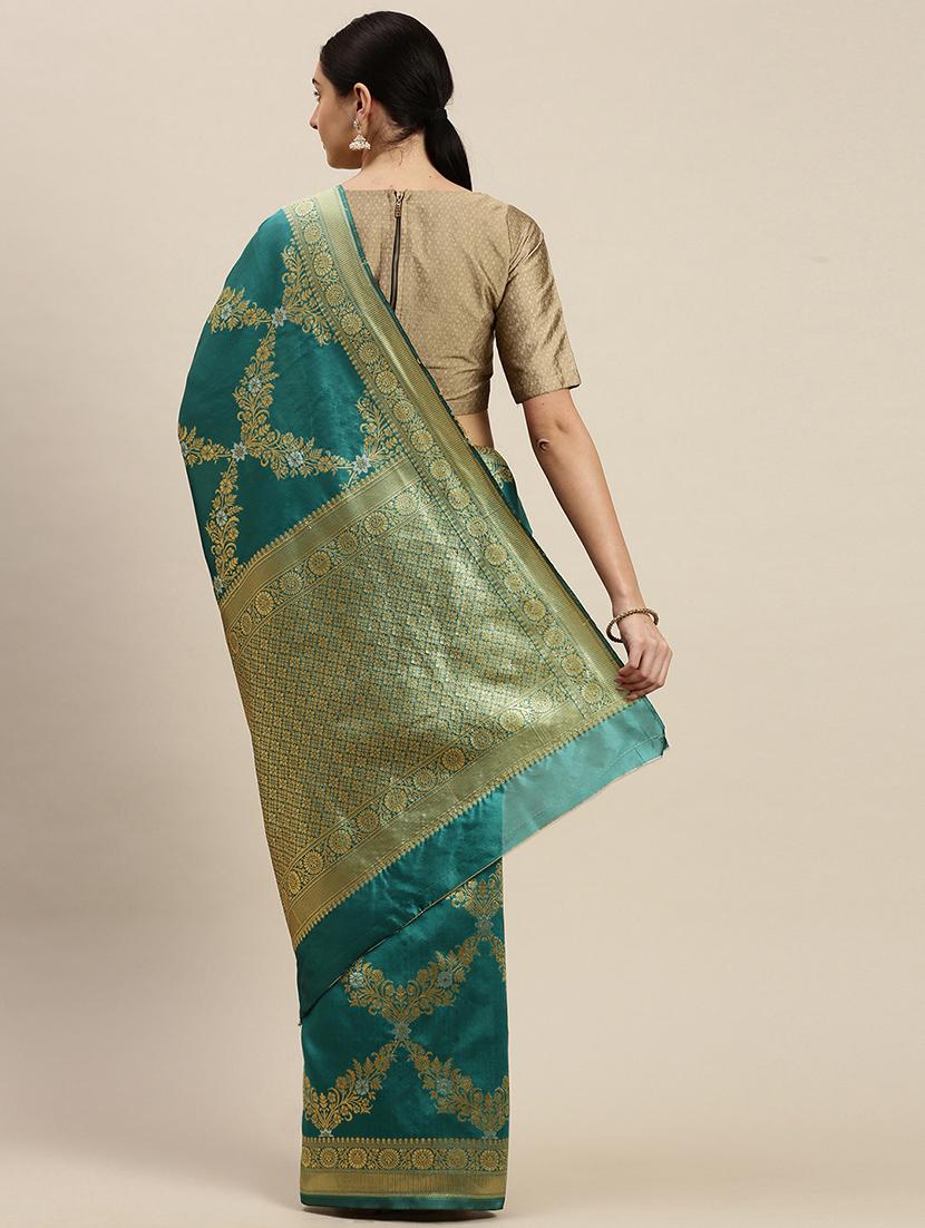 jacquard banarasi saree with blouse - 17687309 -  Standard Image - 1