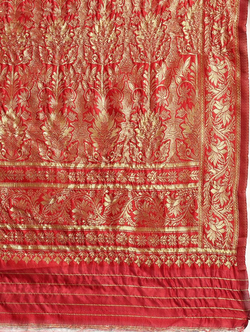 jacquard banarasi saree with blouse - 17687314 - Standard Image - 4