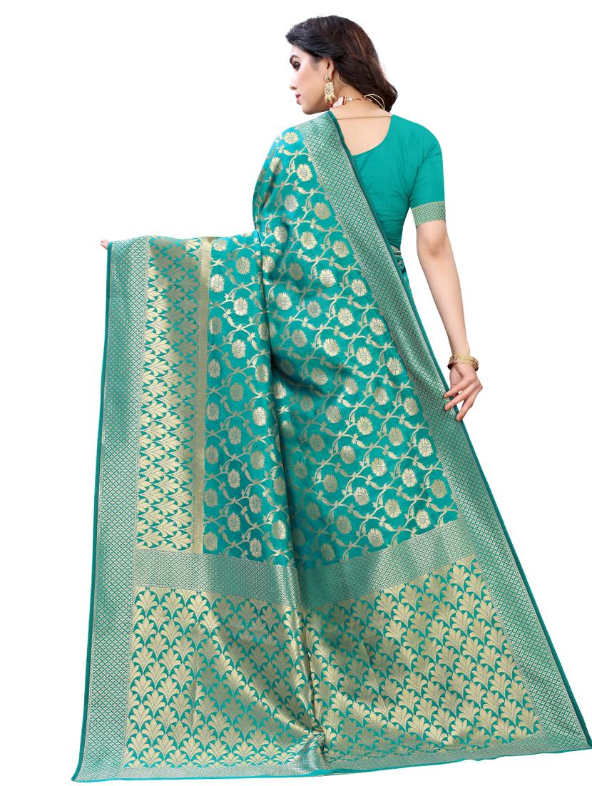 ethnic motifs banarasi saree - 17687746 -  Standard Image - 1