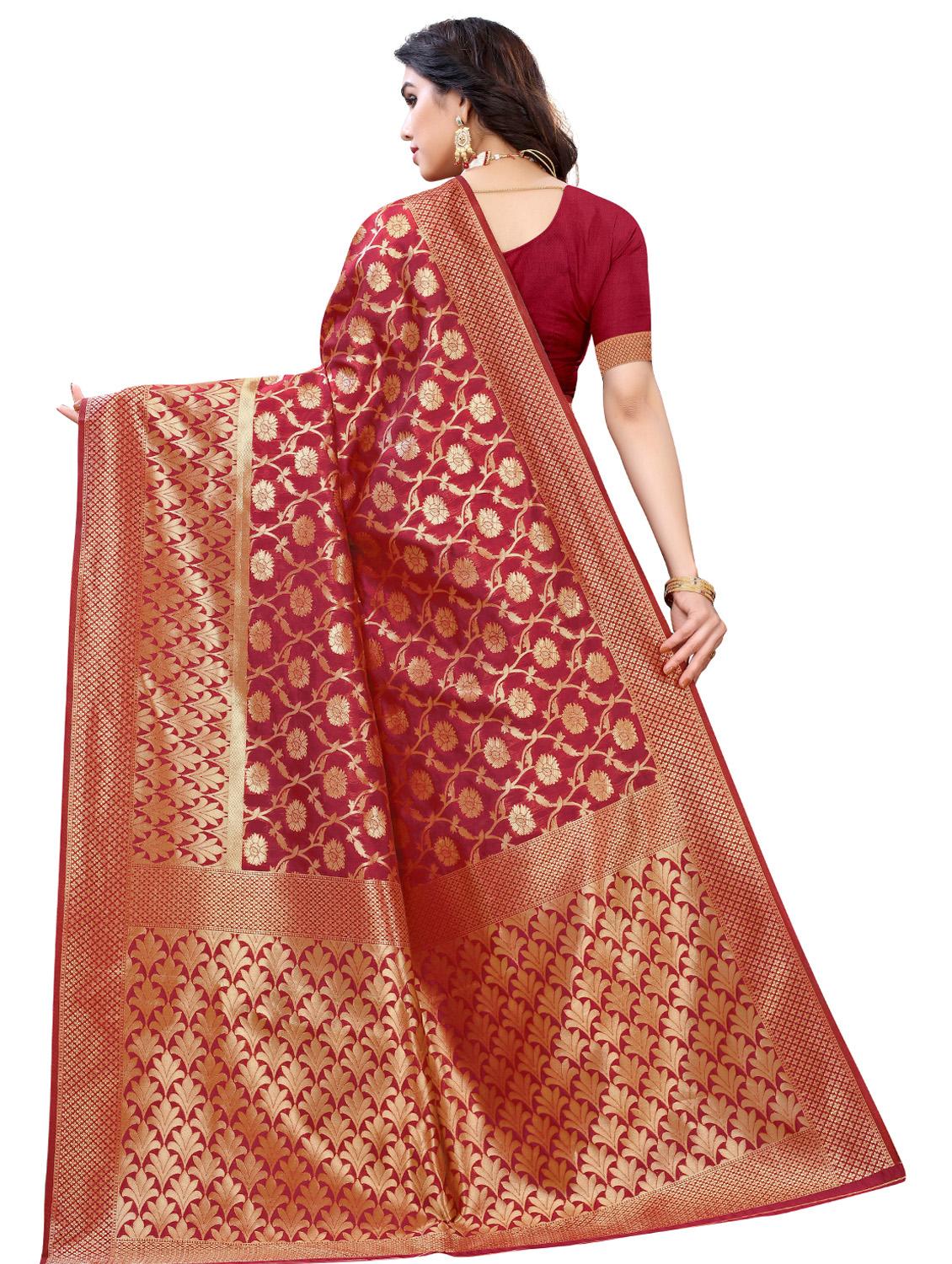 jacquard banarasi saree with blouse - 17687812 -  Standard Image - 1