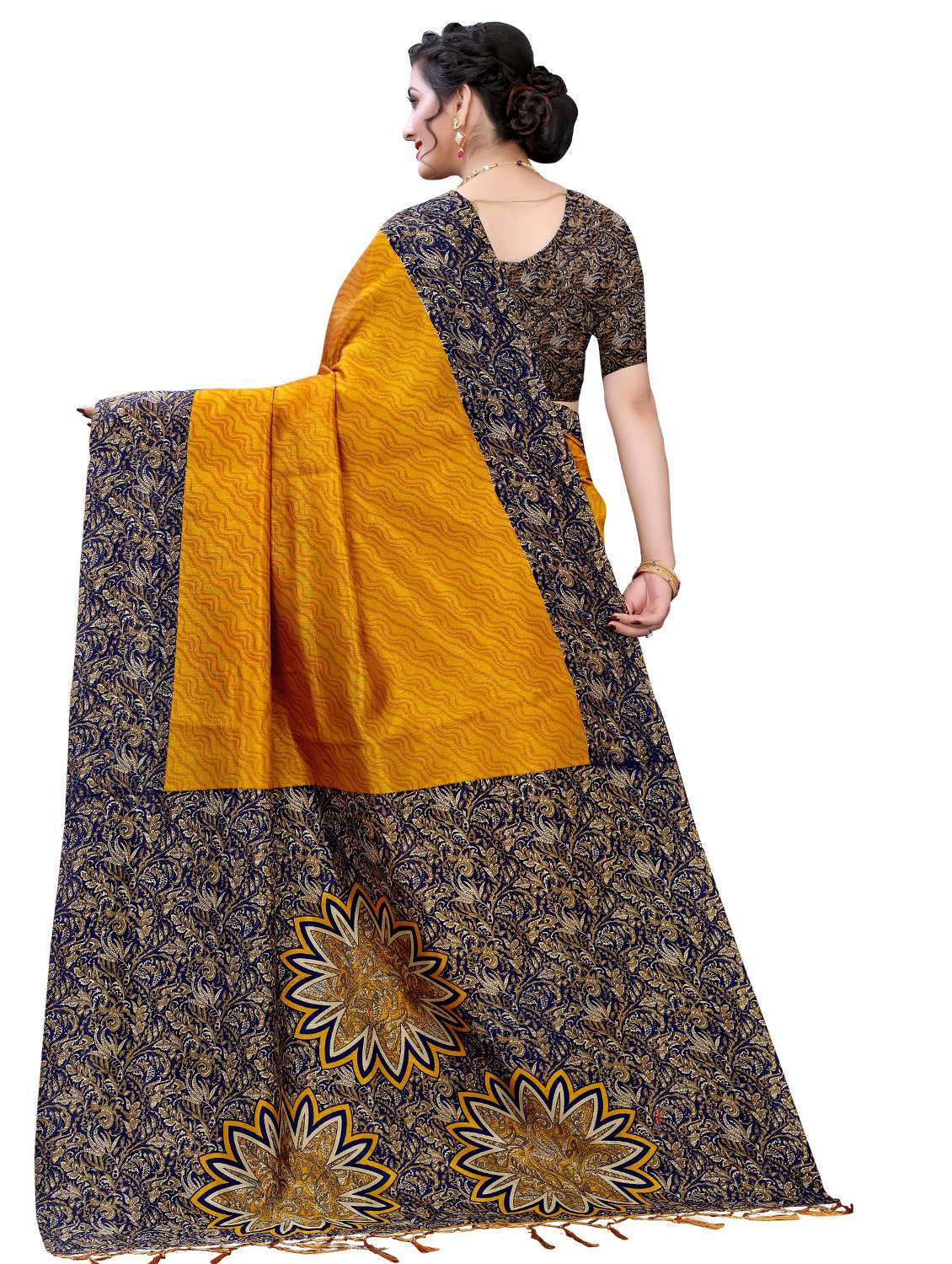 floral mysore silk saree with blouse - 17687837 -  Standard Image - 1