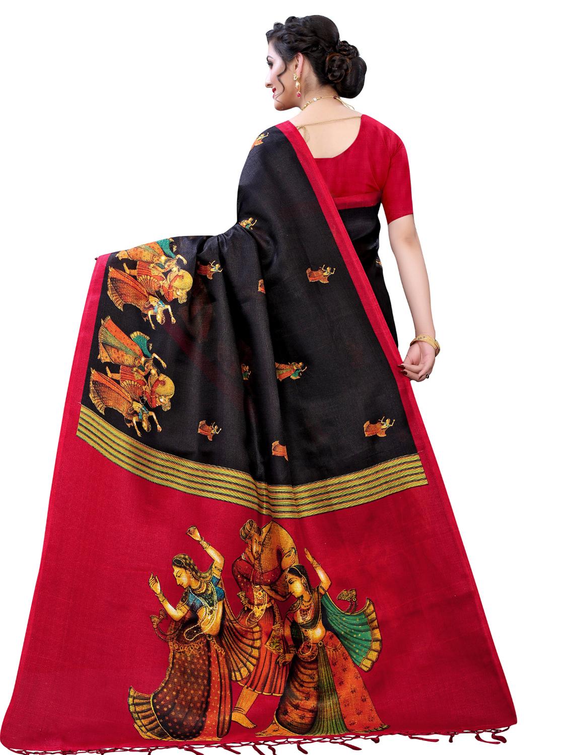 madhubani bhagalpuri saree with blouse - 17687851 - Standard Image - 1