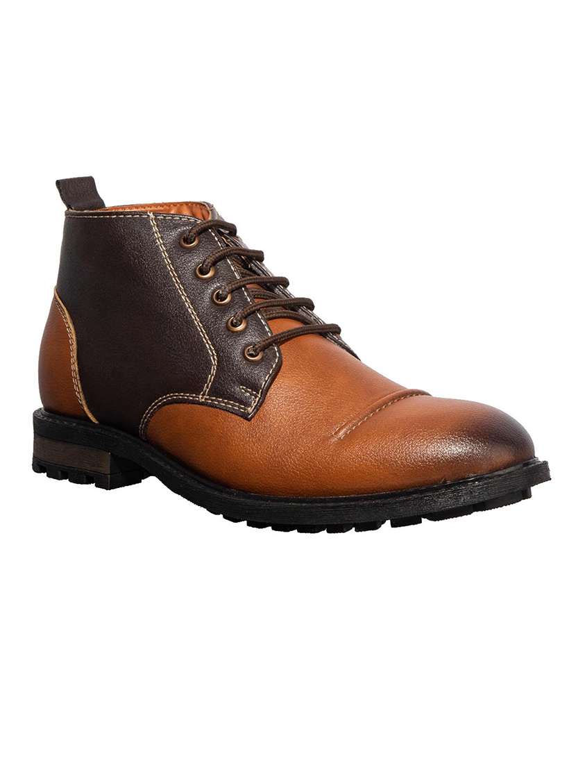 brown lace up boot